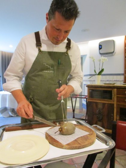 Kiko Moya, jefe de cocina en Restaurante L’Escaleta, un templo de cocina alicantina (Cocentaina, El Comtat).