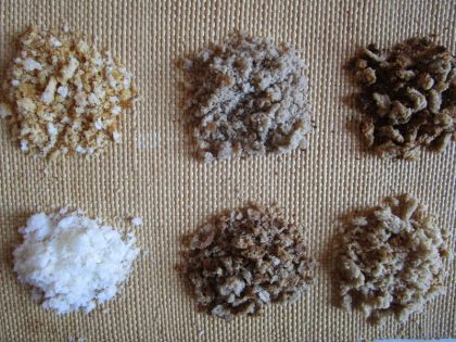 Las migas de pan recicladas, de varias harinas y de granos distintos, un ingrediente estrella de la cocina “pobre” franciscana.